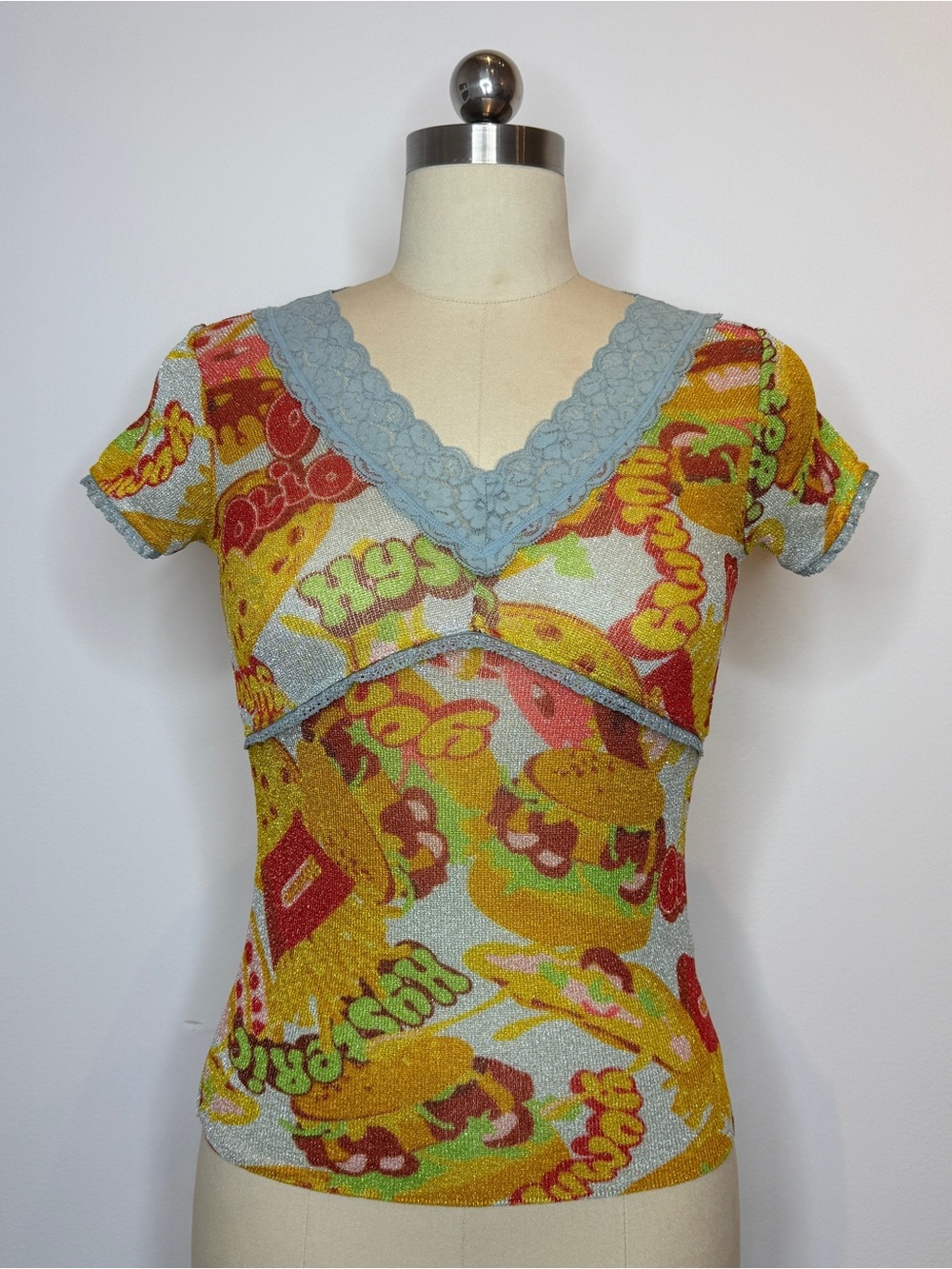 Hysteric Glamour glitter food top